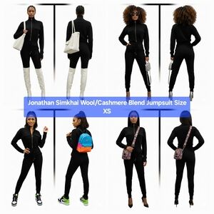 Jonathan Simkhai Wool/Cashmere Blend Jumpsuit Size XS